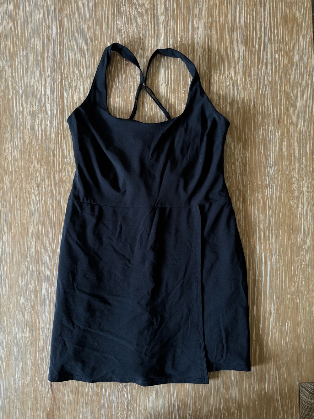 Abercrombie & Fitch YPB Athletic Black Mini Dress with Cross-Back Straps